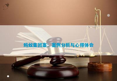 im电竞蚂蚁集团案：案例分析与心得体会